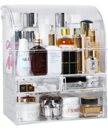 Large Acrylic Makeup Storage Drawers Cabinet Cosmetic Organizer Skincare Display Case Beauty Vanity Accessories Countertop Organizer Dustproof (14"H x11.8"W x 6.9"D) 11.8in*14in* 7in - Buy Online on GoSupps.com