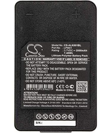 Replacement Battery for Autec LK NEO - 2000mAh/3.7V Compatible with LPM01 LPM01LI R0BATT00E10A0 - International Shipping Available - Buy Online on GoSupps.com