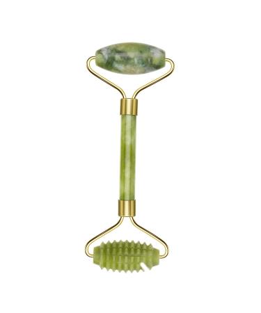 Rose quartz Roller Jade Roller Facial Tool Face massage Guasha Facial Tool Rollers For eye swelling Treatment skin tightening natural green slimming massage device women gift