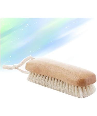 HEALIFTY Natural Beech Bristle Scrub Brush Household Laundry Brush Washing Clothes Brush Shoes Wash Brush - Buy Online on GoSupps.com