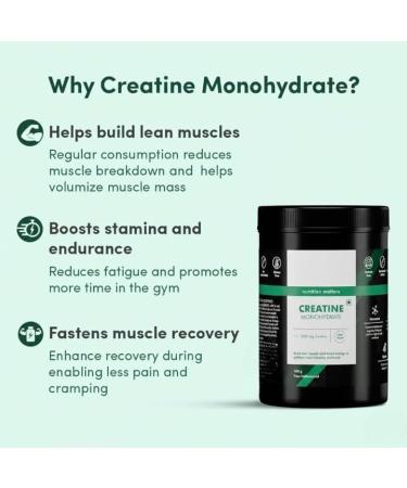 Creatine Monohydrate Performance Booster|Provides Energy Support for Workout Helps in Muscle Repair&Recovery Improveslean Muscle Mass|100% Vegan|Pack of 33 Servings|100 Grams Powder. - Buy Online on GoSupps.com