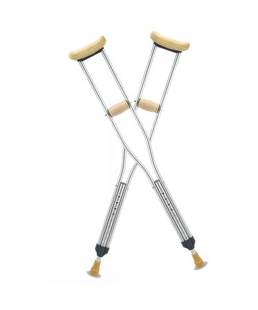 Walking Crutches Sticks for Adults (1 Pair) Lightweight Adjustable Aluminum Underarm Crutches Ergonomic Medical Crutches Maximum Load-Bearing 300lbs (Size : 92cm-112cm) anniversary Lucky Star Selfless 132cm-152cm