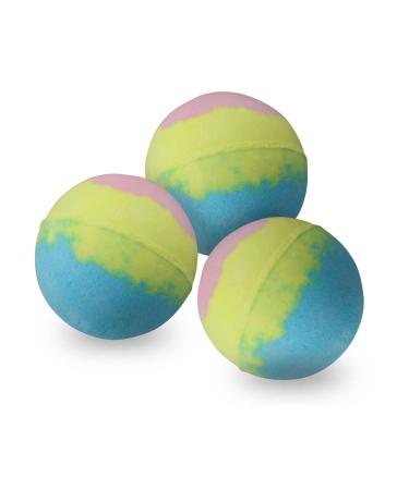 CRAZE INKEE Rainbow Bath Bombs - Set of 3 Scented Colorful Bath Bombs with Marshmallow Scent | Relaxing Spa Experience - Buy Online on GoSupps.com