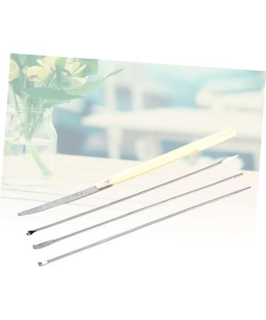 Stainless Steel Ear Tool Set - Hollow Out Ear Scoop & Spoon for Ear Cleaning - Buy Online on GoSupps.com