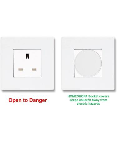 Baby Safety Plug Socket Covers - 12pc White Outlet Protectors for Home, Office, School & Hospital Use - Buy Online on GoSupps.com