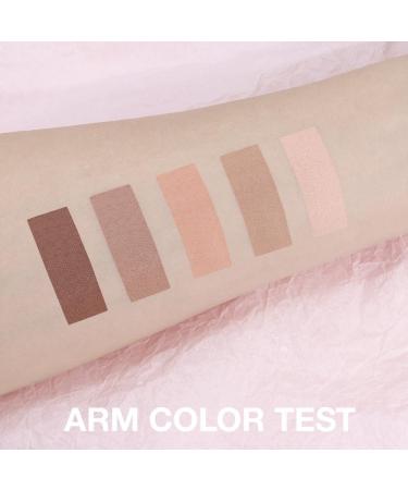 Yamobi Nude Braun Eyeshadow Palette 5 color eyeshadow palette cool toned nudetaupe eyeshadow palette mini makeup for daily looks and smokey eyes - Buy Online on GoSupps.com