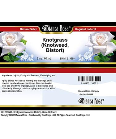 Bianca Rosa Knotgrass (Knotweed Bistort) - Salve Ointment (2 oz ZIN: 513588) - 3 Pack - Buy Online on GoSupps.com