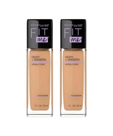 Maybelline Fit Me Dewy + Smooth Foundation 230 ml Natural Buff Pack of 2