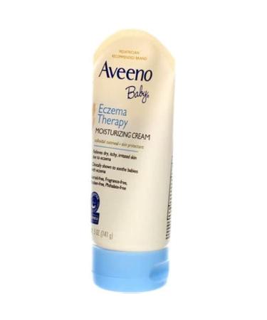 Aveeno Eczema Therapy Daily Moisturizing Cream 5 oz - Colloidal Oatmeal, Steroid-Free, Fragrance-Free - Buy Online on GoSupps.com