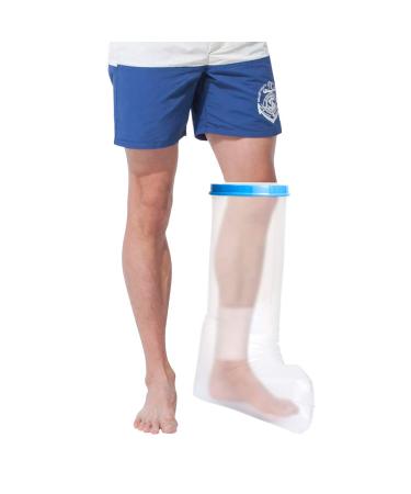 LIHAO Shower Protector Leg Cast Protector Foot Knee Waterproof Bandage Protector for Bath or Shower Adults 65 x 43cm (MULTI-WAY)