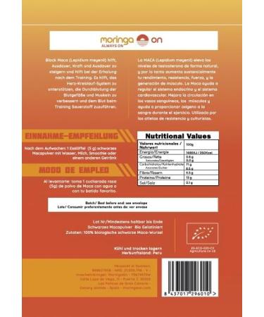 Black Maca Powder Gelatinized 250G | Boost Performance & Endurance | Ecological Black Maca Superfood - Buy Online on GoSupps.com