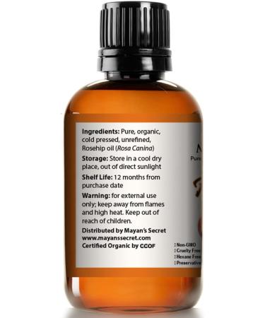 ROSEHIP OIL - VIRGIN ORGANIC - Buy Online on GoSupps.com
