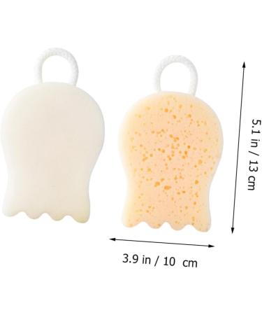 Beavorty 6 Pcs Exfoliating Bath Sponge Set - Comfortable Rubbing Balls Facial & Body Loofah - Ideal for Skin Care - White Polyester - Buy Online on GoSupps.com