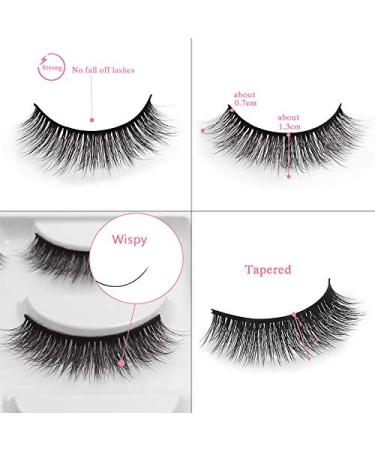 5 Pairs Long 3D False Eyelashes - Natural Look Black Eyelash Extensions for Stunning Makeup | G803 - Buy Online on GoSupps.com