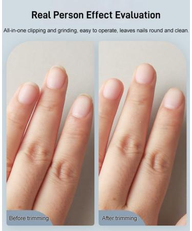 Electric Automatic Nail Clipper Nail Trimmer Electric Rechargeable Nail Cutter File with Light and Nail Scraps Storage fof Kids Seniors Adult /987 Black - Buy Online on GoSupps.com