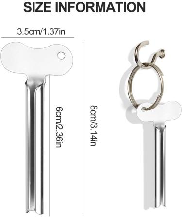 Stainless Steel Toothpaste Squeezer Tube Roller - 5 Pack Metal Presser for Hand Cream & More - Optimize Your Tubes! - Buy Online on GoSupps.com