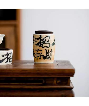 GUSMYPLG Tea Cans Retro Ceramic Tea Cans Sealed Cans Storage Cans Kung Fu Tea Sets Household Portable Tea Storage Cans Canisters Sets for the Kitchen - Buy Online on GoSupps.com