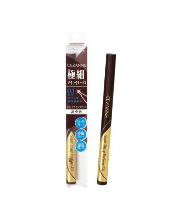 Cezanne Super Sharp Eyeliner EX Brown Black