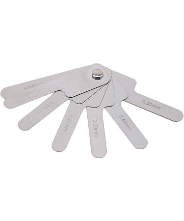 Htppzjr Dental Orthodontic Interproximal Enamel Reduction Stainless Steel Ipr Gauge Ruler 0.1-0.5 Mm  Metric and Imperial Measuring Tool