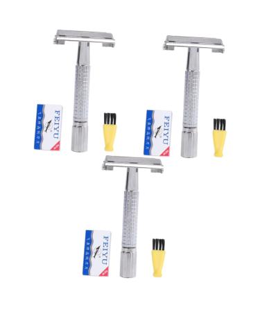 Minkissy 3st Electrician Shave Face Razing Face Razing For Men Hand Razing Razor Vintage Razor Razor Double Shave Handbook Shaving Man