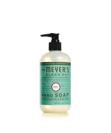 Mrs. Meyer's Basil Hand Soap 12.5 fl. oz - Pack of 6 | Biodegradable Formula with Essential Oils - Buy Online on GoSupps.com