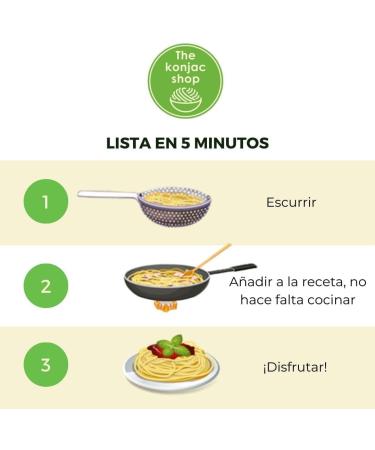 The Konjac Shop Konjac Spaghetti with Oatmeal 270g Gluten Free & Vegan Only 14 kcal Low Carb Ready to eat Pack of 5 - Buy Online on GoSupps.com