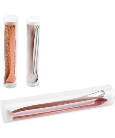 Buy NATHA Tongue Scraper Set - 2 Stainless Steel Reusable Brushes for Fresh Breath - Eco-Friendly Oral Care - Buy Online on GoSupps.com