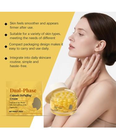 ARANYA Dual-Phase Capsule Depuffing Cream with Roselle Extract Hyaluronic Acid and Horse Chestnut Extract Firming and Lifting Skincare for Face and Body 1.76 oz - Buy Online on GoSupps.com