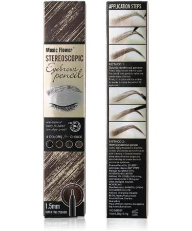 1PC Ultra-fine Waterproof Eyebrow Pen Auto Micro Brow Pencil Double Retractable Brow Pen Eyebrow Definer Pencil Natural Eyes Makeup Applicator Double eyebrow pencil - Buy Online on GoSupps.com