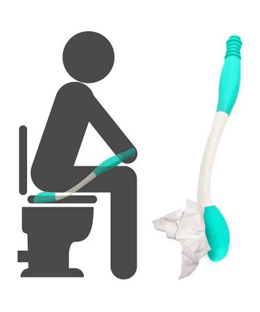 SoulQ Toilet Tissue Aids Tools,Bottom Wiper,Tissue Grip Long Handle Reach Comfort Aid Holder Toilet Paper Toilet Aid Self Wipe Helper