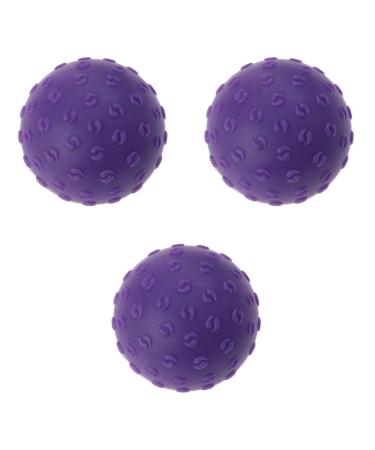 Gleavi 3st Stability Ball Fitness equipment for training training ball massage rolls Yoga balls Fitness Ball Fitness Ball Exercise Ball Balance Ball Foot sole Yoga Ball Gymnastics Ball Violet