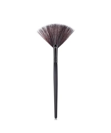 Fashion Highlighter Face Powder Foundation Shadow Powder Blush makeup brush Fan Shape Makeup Brush large base blusher(5)