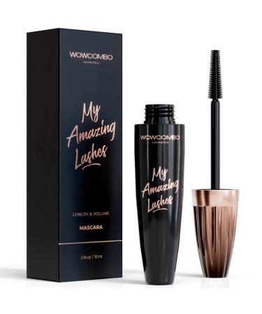 My Amazing Lashes Mascara - Volume and Length - Lengthening Mascara - Stays On All Day - Tubing Mascara for All Ages & Skin Types - Instantly Create The Look of Lash Extensions (RICH BLACK)