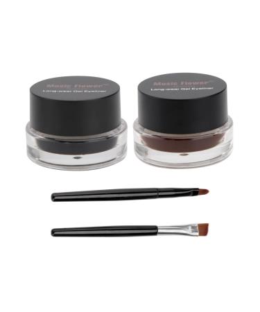 FOMIYES 2pcs Eyeliner Pencil Eye Shadow Cream Eye Liner Eyeshadow Cream Liquid Eyeliner Cosmetic Lasting