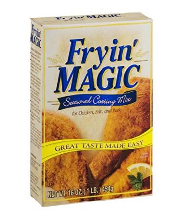 Fryin' Magic Seasoned Coating Mix 1 lb - Delicious Seasoned Coating for Crispy Fried Foods - Buy Online on GoSupps.com