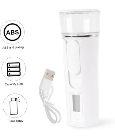 OHPHCALL 1pc Spray Hydrating Apparatus Comedones Extractor Nanometer Spray Skin Scrubber Spatula Handheld Humidifiers Rechargeable Face Portable Facial Mister Abs Extend Electric 13.3X4.8CM - Buy Online on GoSupps.com