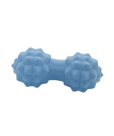 Healeved Muscle Massager Silicone Massage Lacrosse Hand Tools Muscle Roller Acupuncture Massager Silicone Massage Forearm Roller Double Lacrosse Peanut Pointed Fitness Hockey Stick 15 6cm Blue
