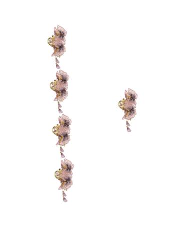 FRCOLOR Hair Decorations headgear butterfly tassel clips french barrette bellflower buckle decorative clips butterfly headdress decor clips for women Yiwu Miss alloy straight Clips