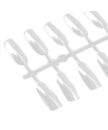 200pcs False Nail Tips - Transparent Nail Art Display Accessories for Practice | Perfect for Nail Polish Techniques - Buy Online on GoSupps.com
