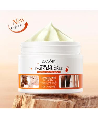 5.2oz Dark Knuckle Whitening Cream - Dark Spot Corrector for Knees Elbows & Neck - Moisturizing Skin Bleaching with Niacinamide & Vitamin C - Buy Online on GoSupps.com