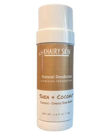 Khairy Skin Natural Deodorant Aluminium free formulated with Cocoa Butter and Moroccan Argan Oil. (Shea & Coconut)