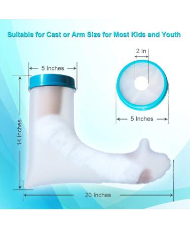 Kids Arm Cast Cover for Shower Arm Cast Sleeve Bag Covers for Broken Hands Wrists Reusable Bandage Cover Dressing Protector Child Toddle Cast Bag Sleeve Covers Wound Full Arm Keep Bandage Dry - Buy Online on GoSupps.com
