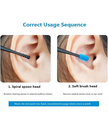 Soft Silicone Double-ended Spiral Ear Wax Remover Spoon - Pink Box - Buy Online on GoSupps.com