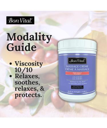 Bon Vital Deep Tissue Massage Cream - Professional Therapy for Muscle Relaxation & Recovery | 1/2 Gallon - International Shipping - Buy Online on GoSupps.com