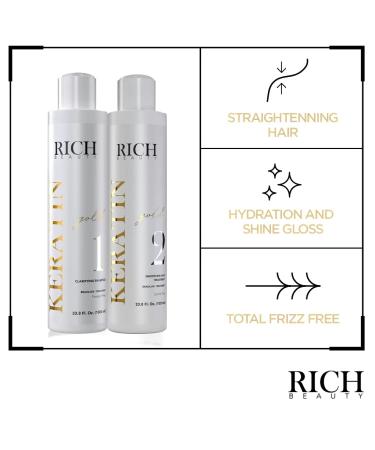 Keratin Gold Brazilian Hair Treatment - Smooth & Strengthen Your Strands - Buy Online on GoSupps.com