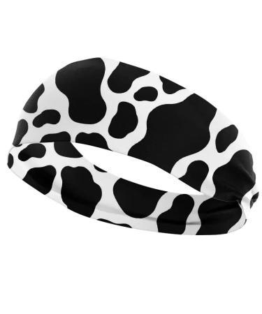 3 Pack Cow Print Spa Headbands for Women - Skincare, Face Wash, Yoga Hair Bands - Animal Print - Buy Online on GoSupps.com