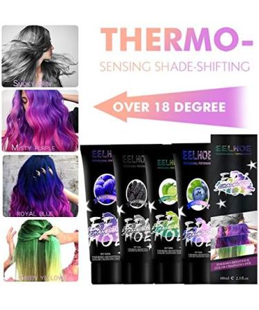 TWH Thermochromic Color Changing Wonder Hair Dye DIY Fashion Multicolor Dye Hair Cream for Birthday Halloween Cosplay Party Gift (Purple-Pink) 01 - Buy Online on GoSupps.com