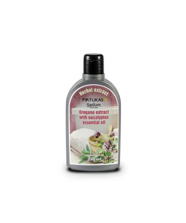 Sedum Natural Herbal Extract for Sauna Massage Broom Soaking - Sauna Infusion With Oregano Extract and Juniper Essential Oil Propolis Black Pepper Mustard and Iodine Salt - 240ml Oregano Wacholder Propolis