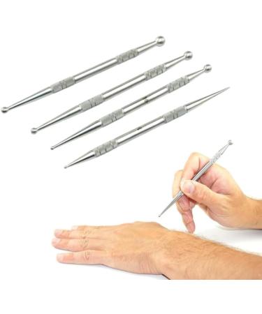 Stainless Steel Massage Sticks Set of 4 | Acupuncture Scar Treatment & Ear Therapy Tools - Buy Online on GoSupps.com