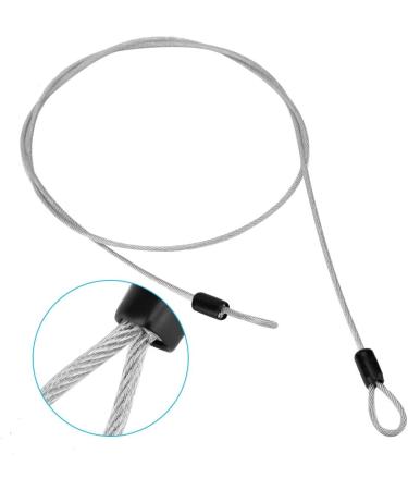 Security Steel Cable  Double Looped Stainless Steel Security Lock Cable for   Loop Cable Scooter Lock(Silver ) - Buy Online on GoSupps.com